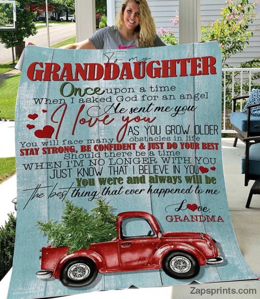 Gift For Granddaughter – To My Granddaughter – Christmas – Just Do Your Best – Blanket