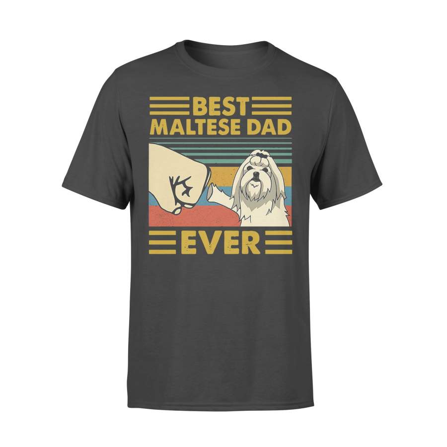 Best Maltese Dad Ever Vintage T-shirt