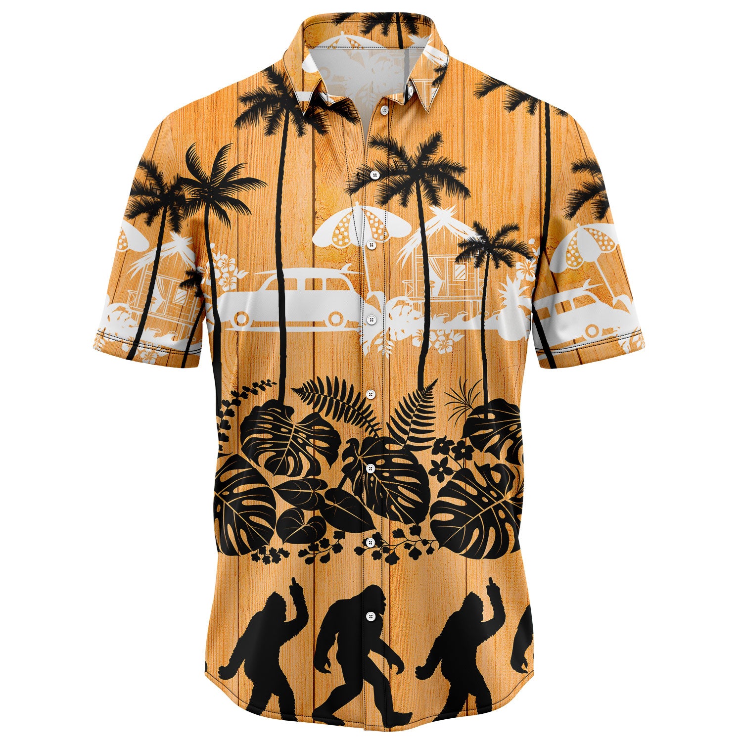 Bigfoot Palm Tree Hawaii Shirt Ha46853