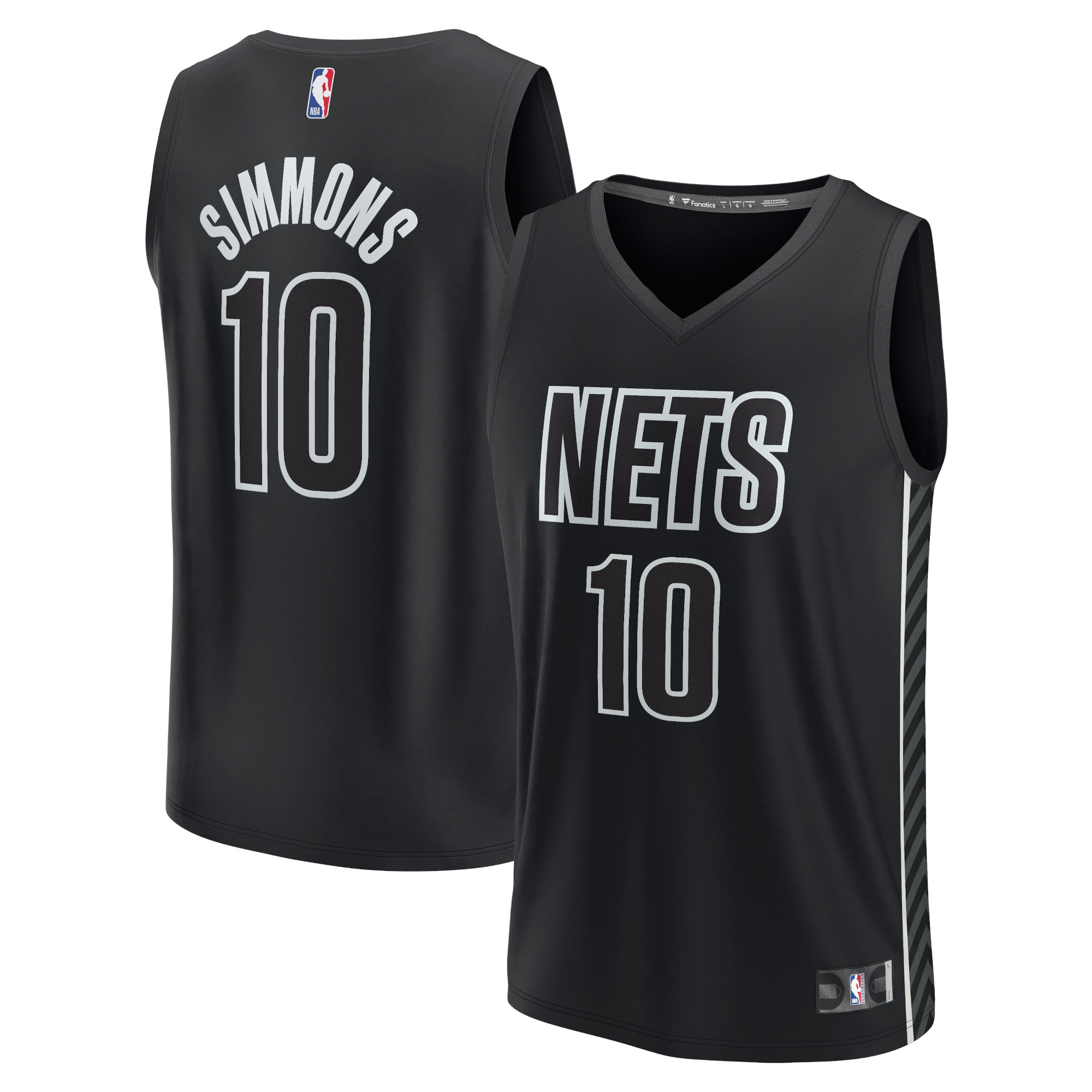 Ben Simmons Brooklyn Nets Fast Break Player Jersey – Statement Edition – Black