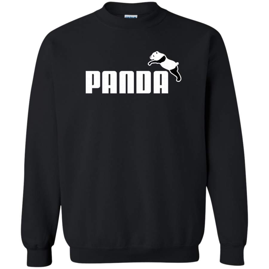 AGR Panda Not Puma Crewneck Pullover Sweatshirt