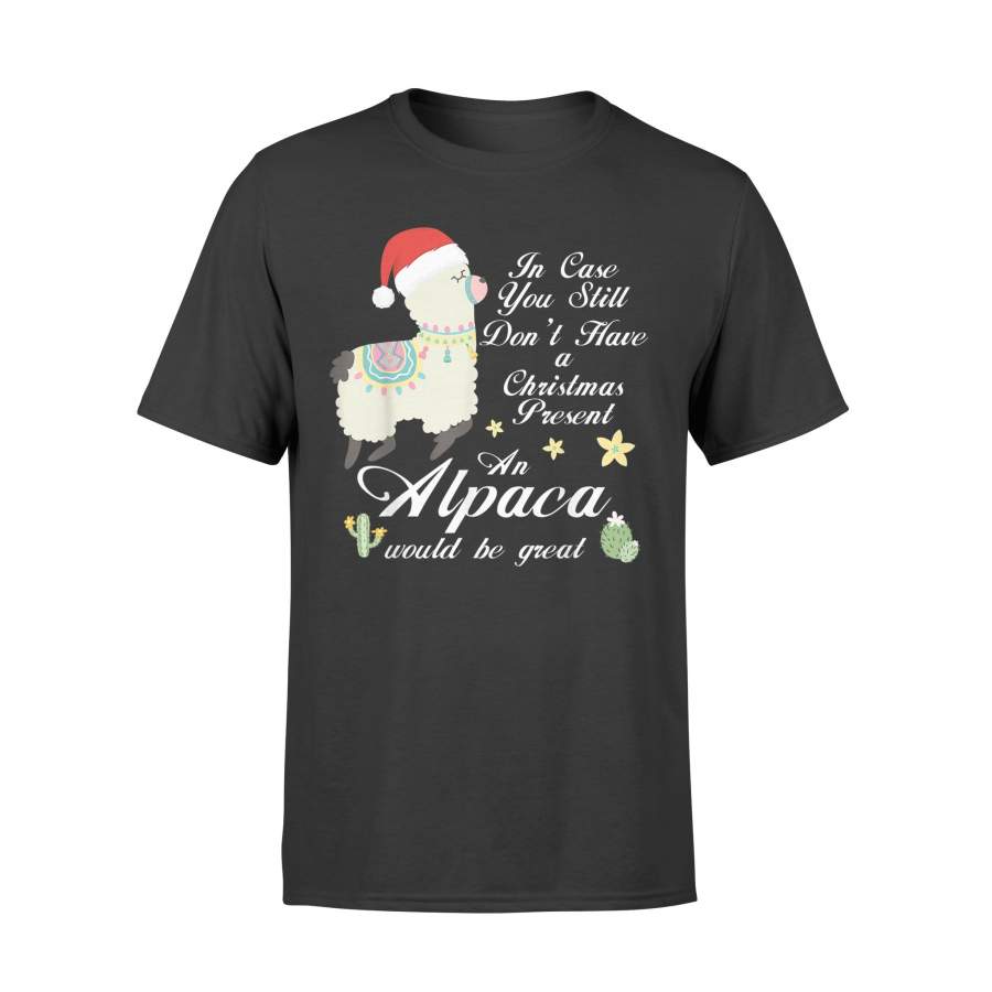 Alpaca Christmas Tshirt Animal Merry Christmas Gift Llama T-Shirt – Standard T-shirt