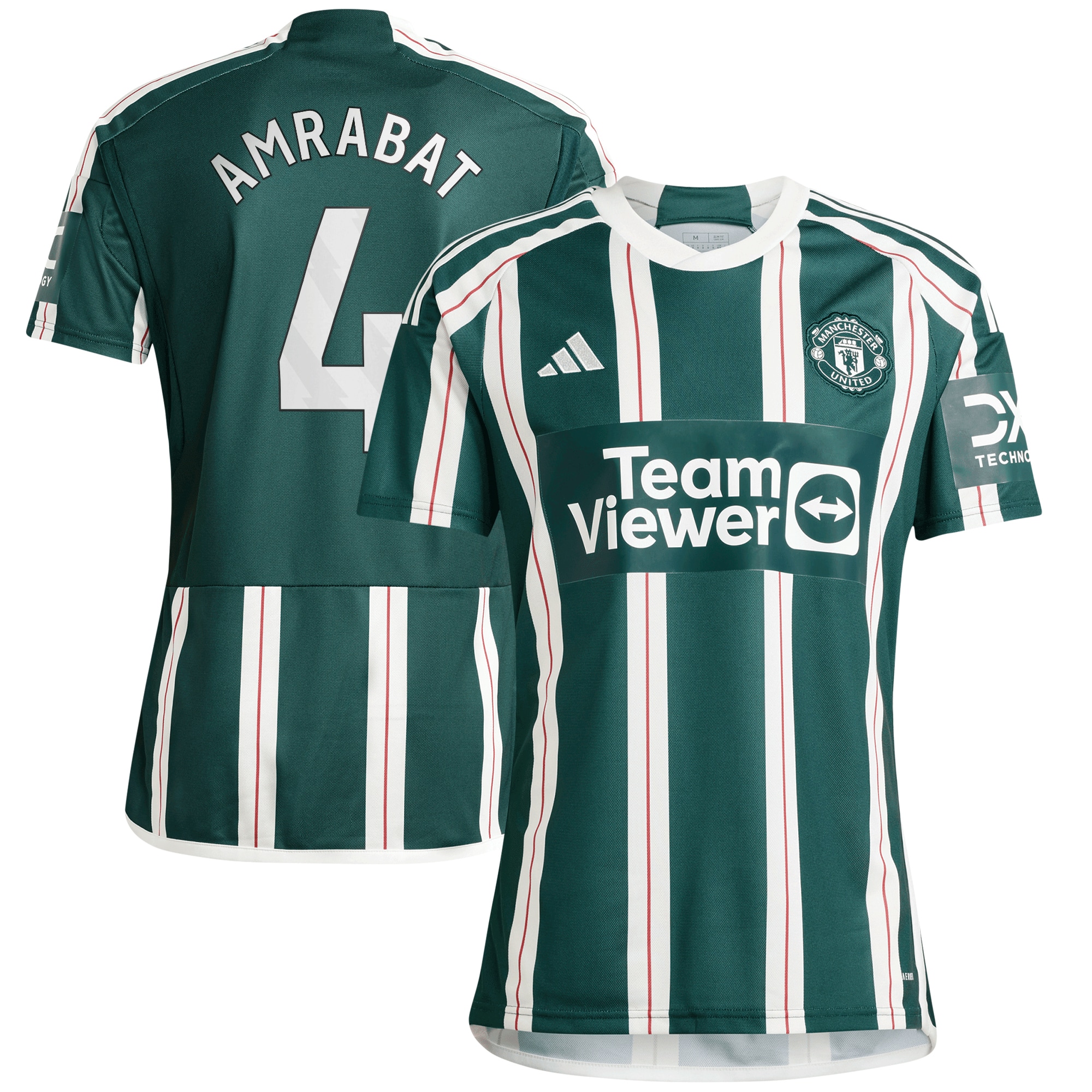 Sofyan Amrabat Manchester United 2023/24 Away Replica Player Jersey  Green