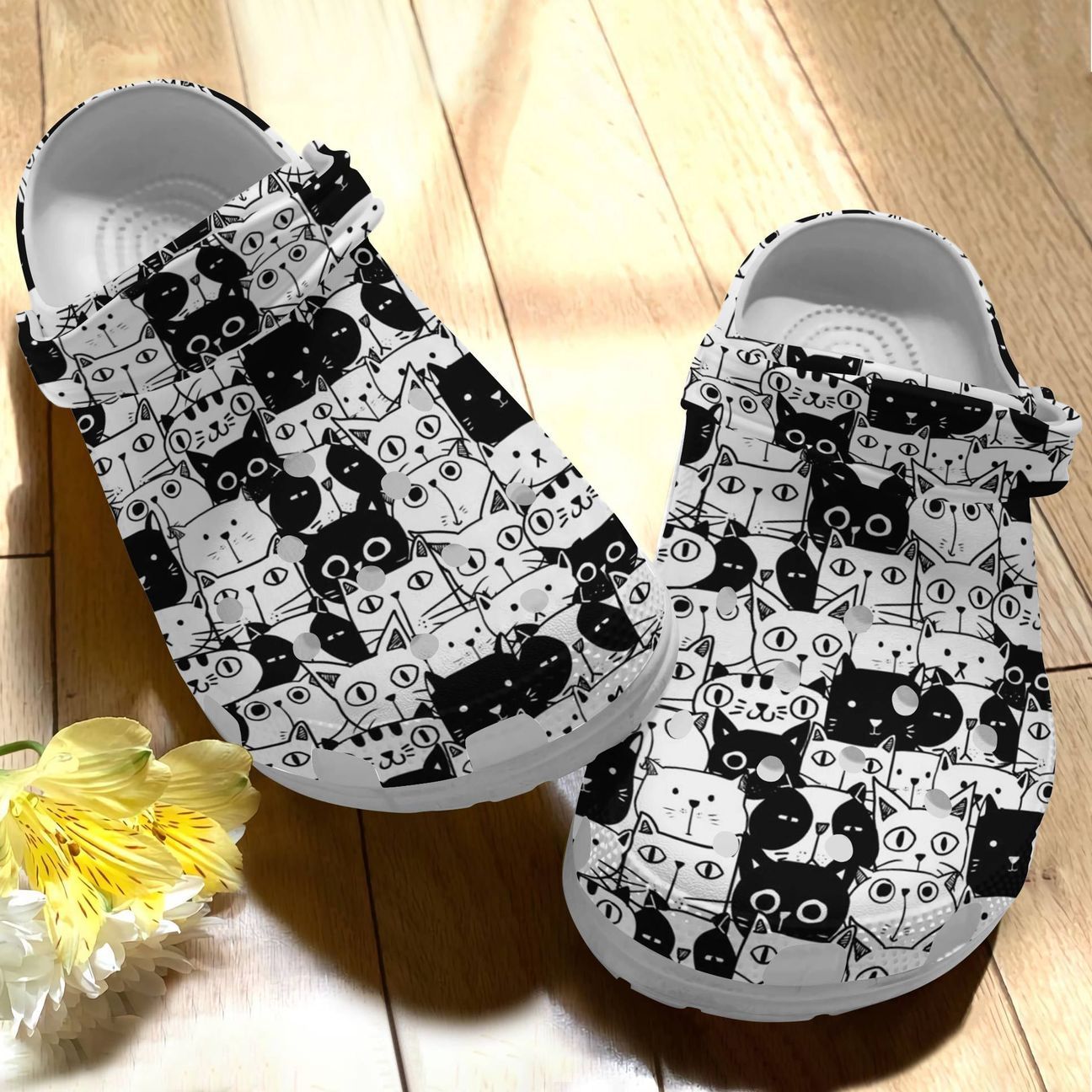 Cat Personalize Clog, Custom Name, Text, Fashion Style For Women, Men, Kid, Print 3D Cat V5