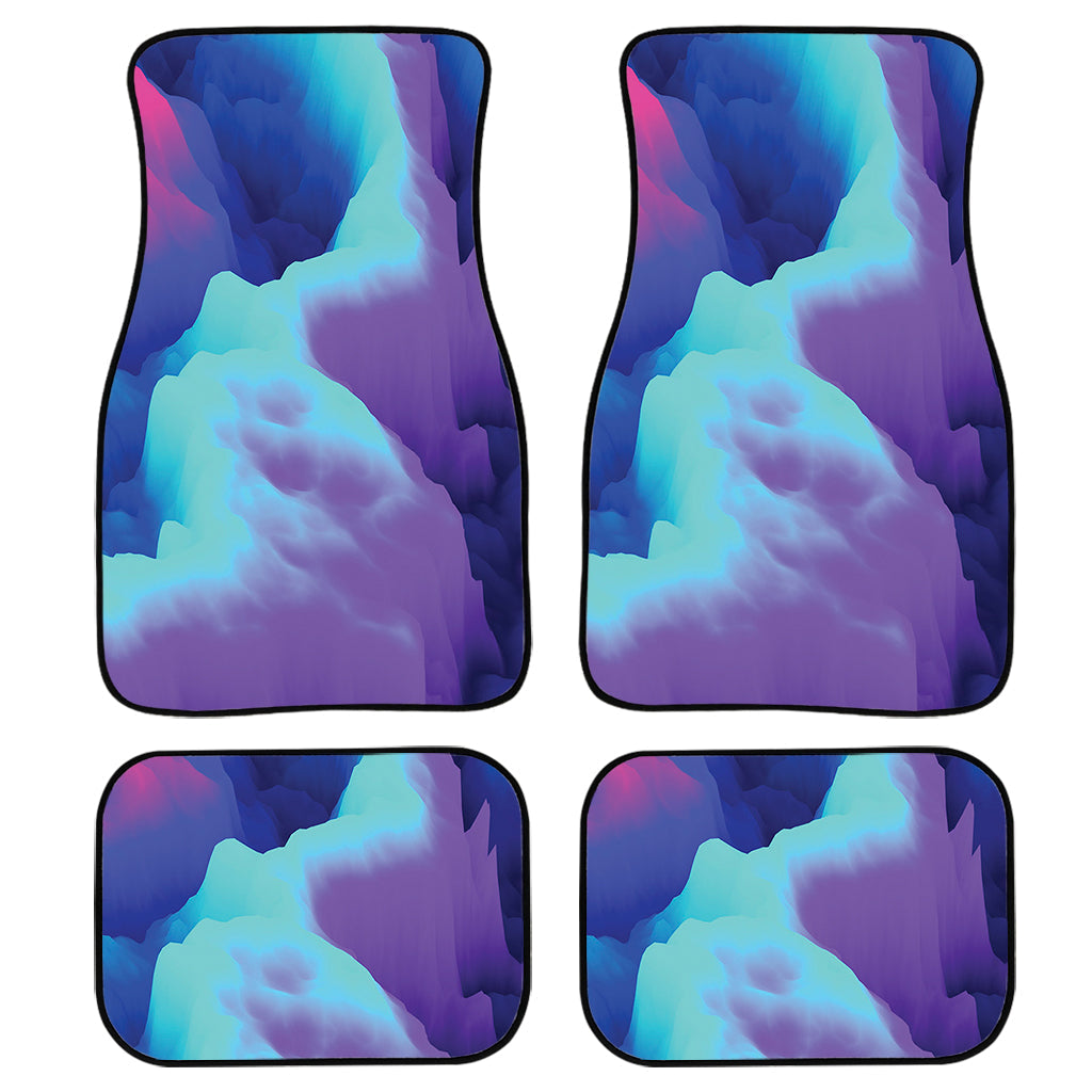 Coloful Cloud Print Front And Back Car Floor Mats, Front Car Mat