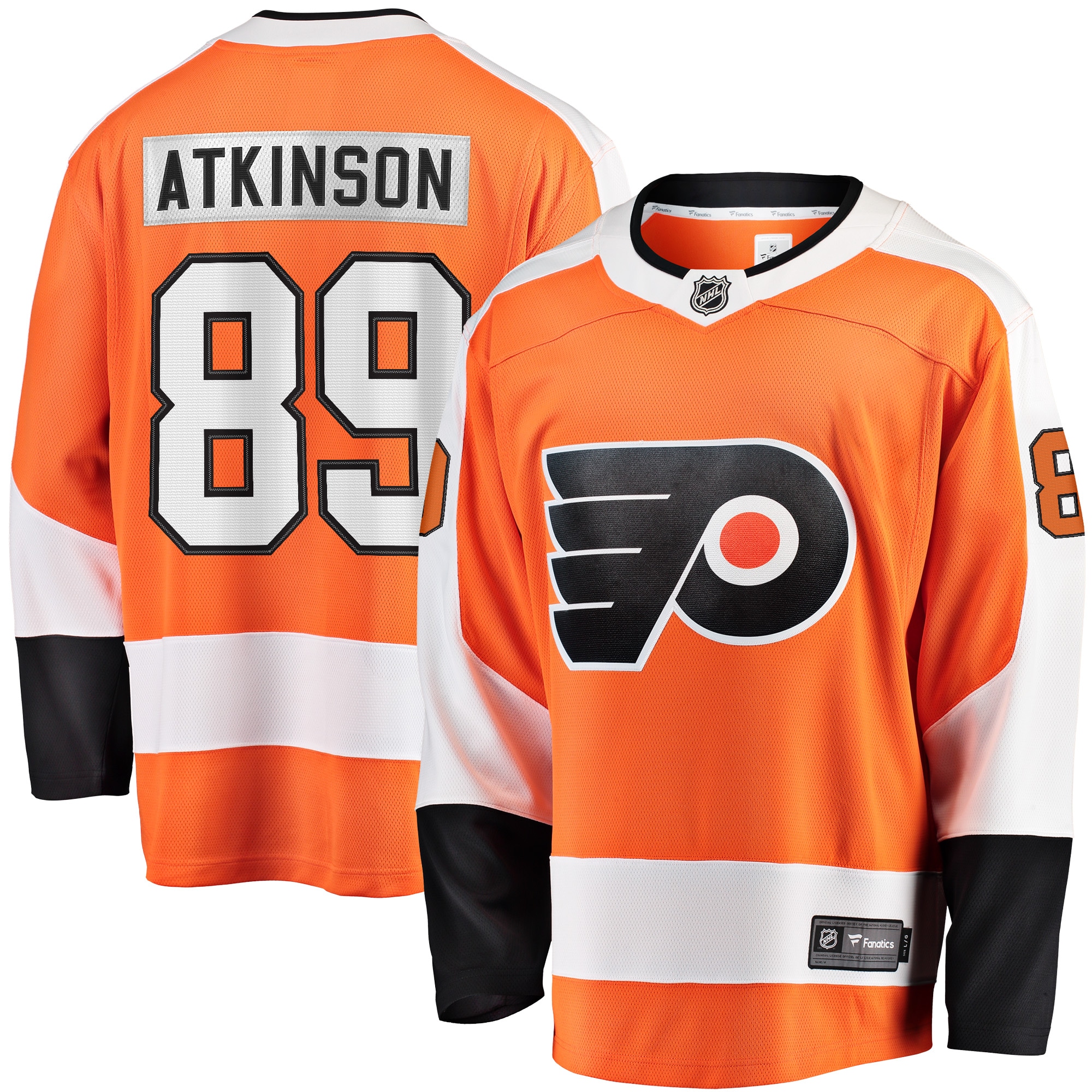 Cam Atkinson Philadelphia Flyers Branded Breakaway Player Jersey – Orange