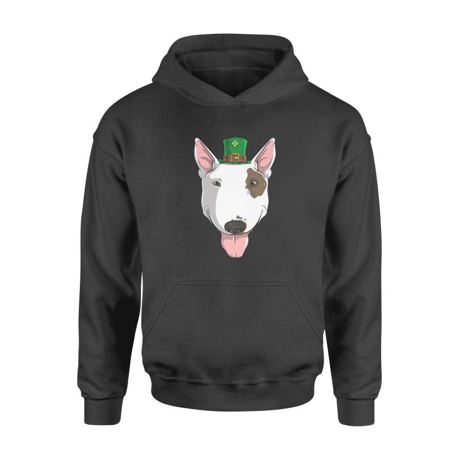 Bull Terrier Dog St Patricks Day Leprechaun Puppy  Hoodie