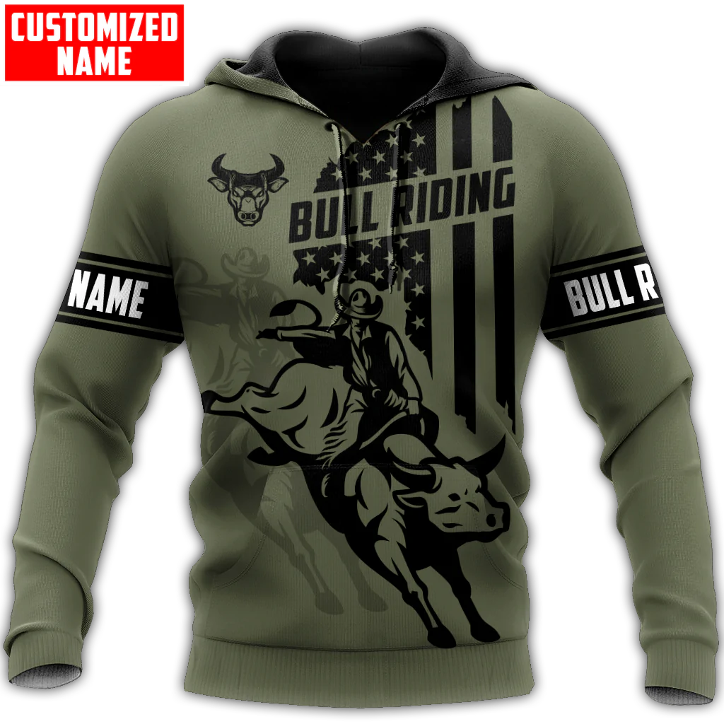 Customized Bull Riding Hoodies For Men And Women, American Cowboy Hoodies