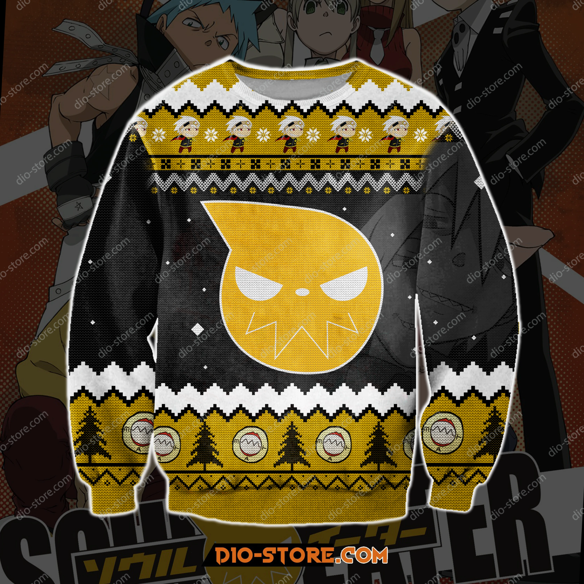 Soul Eater Manga 3D Print Ugly Christmas Sweater Hoodie All Over Printed Cint10188