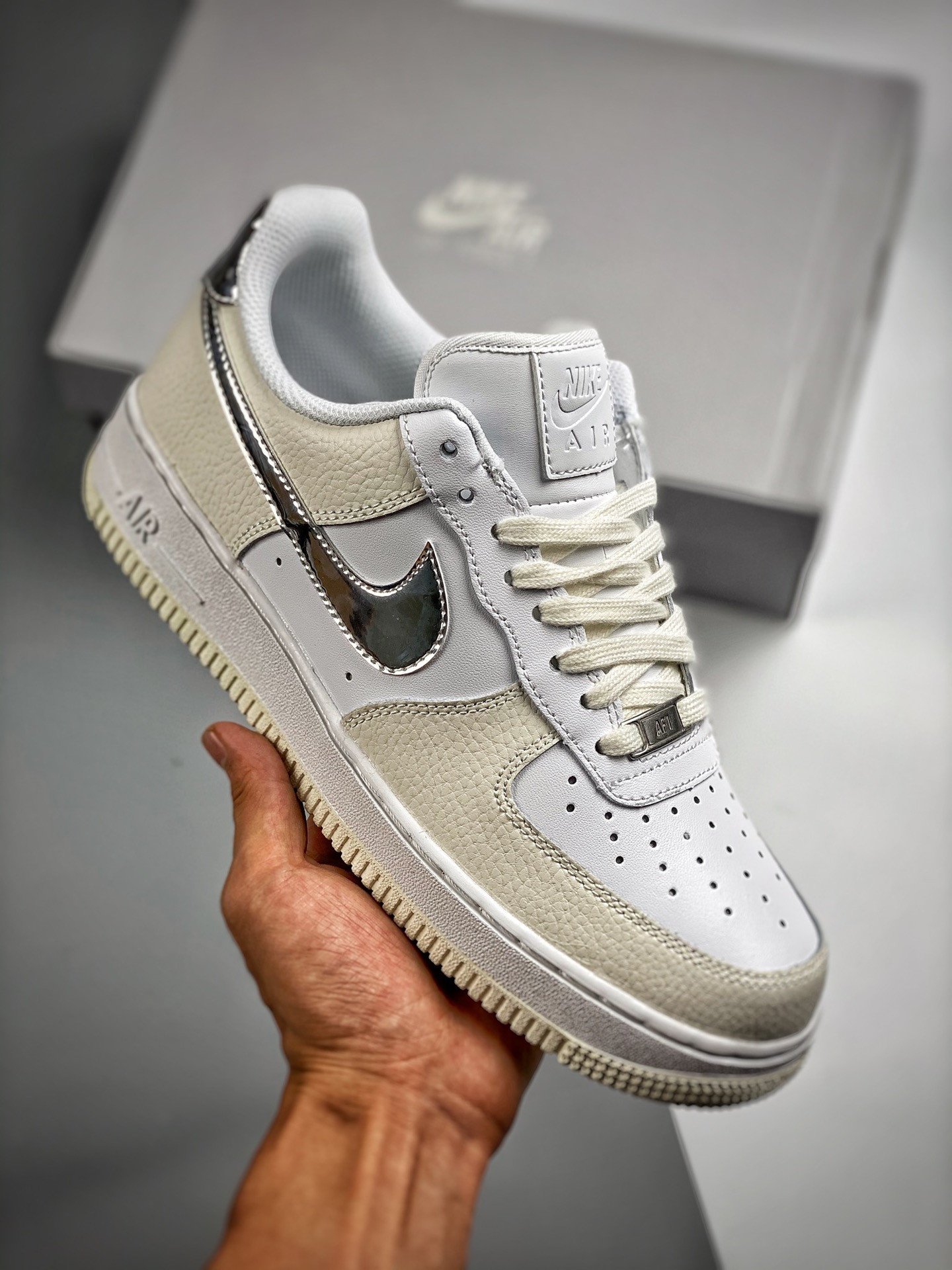 Nike Air Force 1 Low WhiteCoconut Milk-Silver 5340178