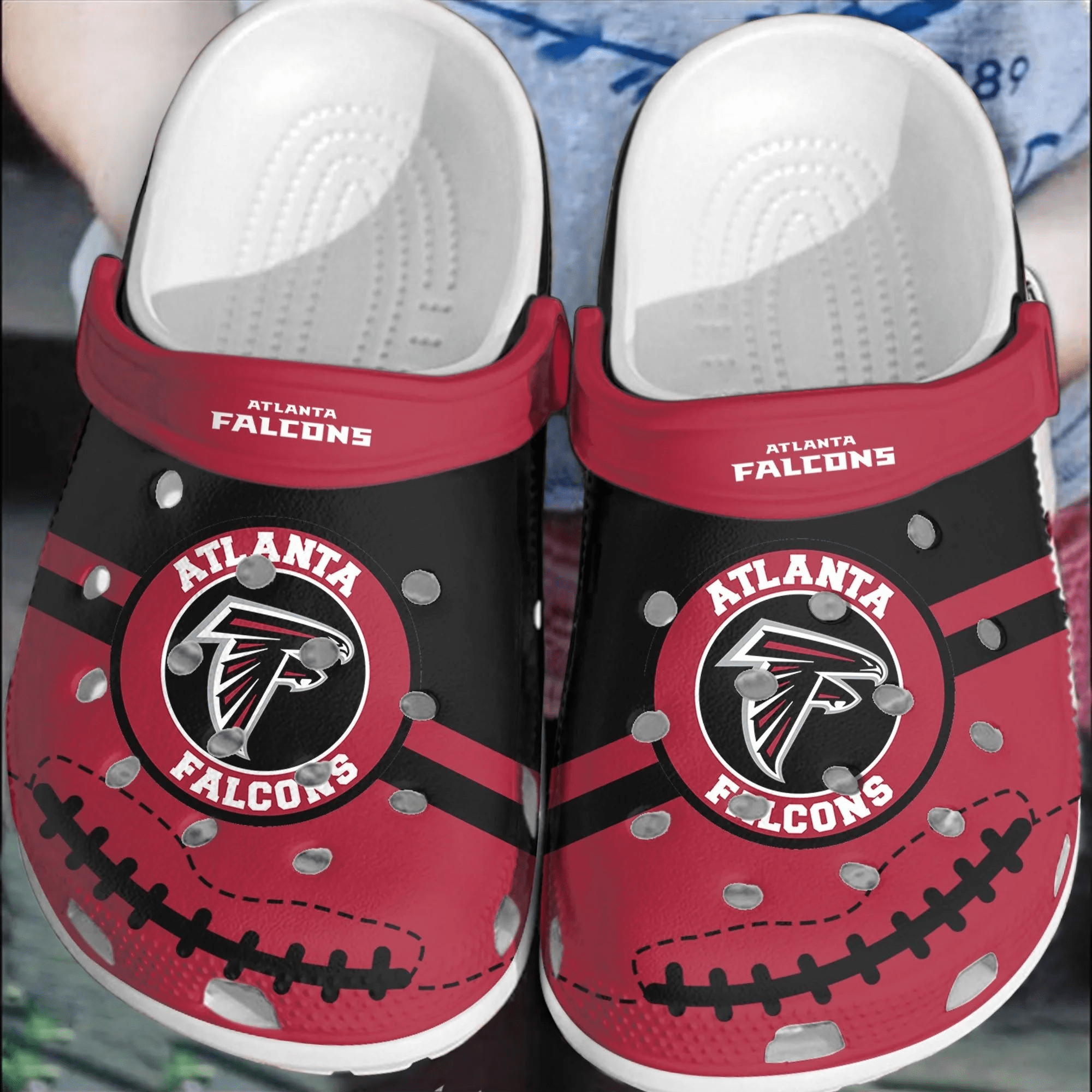 NFL Atlanta Falcons Football Crocss Clogs Crocband Shoes Comfortable For Men Women