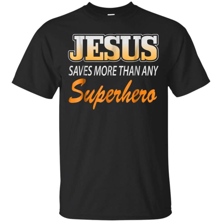 AGR Jesus Saved Saves Superhero Cute Christian Gift T Shirt Jaq T-shirt