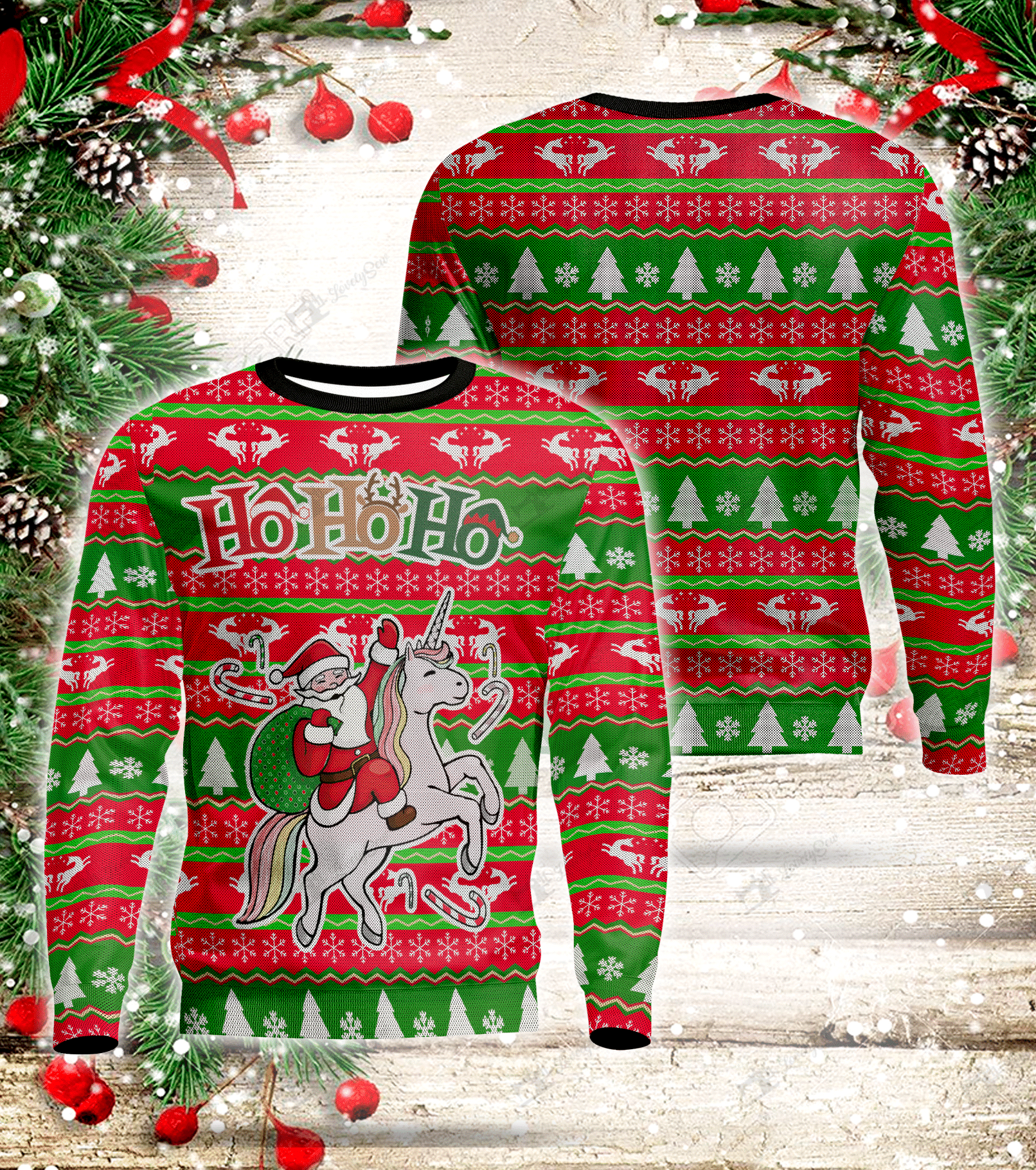 Unicorn Ugly Christmas Sweater | For Men & Women | Adult | Us5497