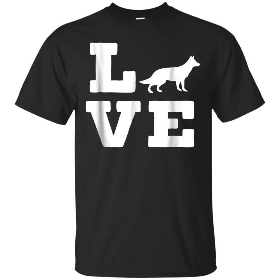 AGR I Love My German Shepherd Cute Animal Lover Dog Tshirt Jaq T-shirt