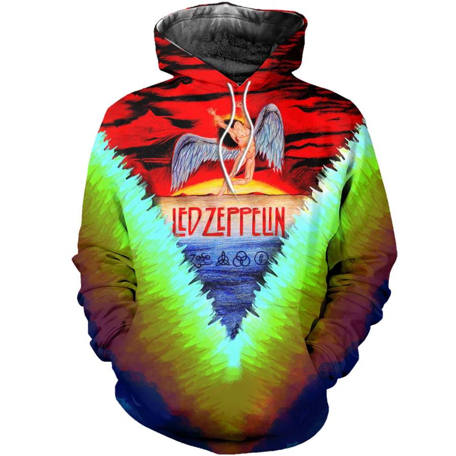 3D All Over Printed Led Zeppelin Shirts And Shorts