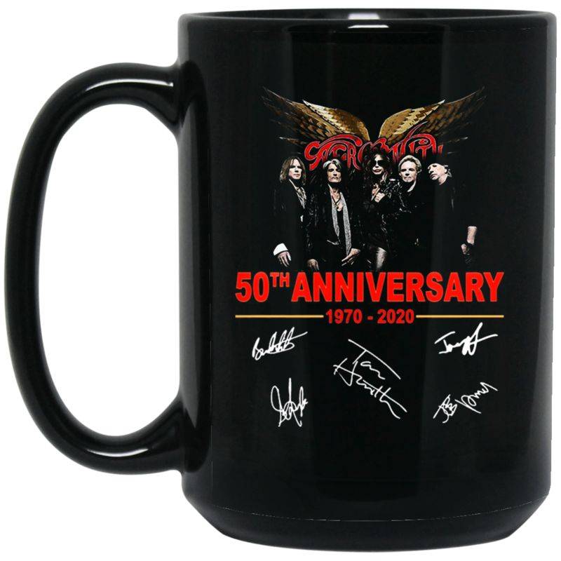 Aerosmith 50th Anniversary Signature Mug Ceramic 15oz Tea Cup