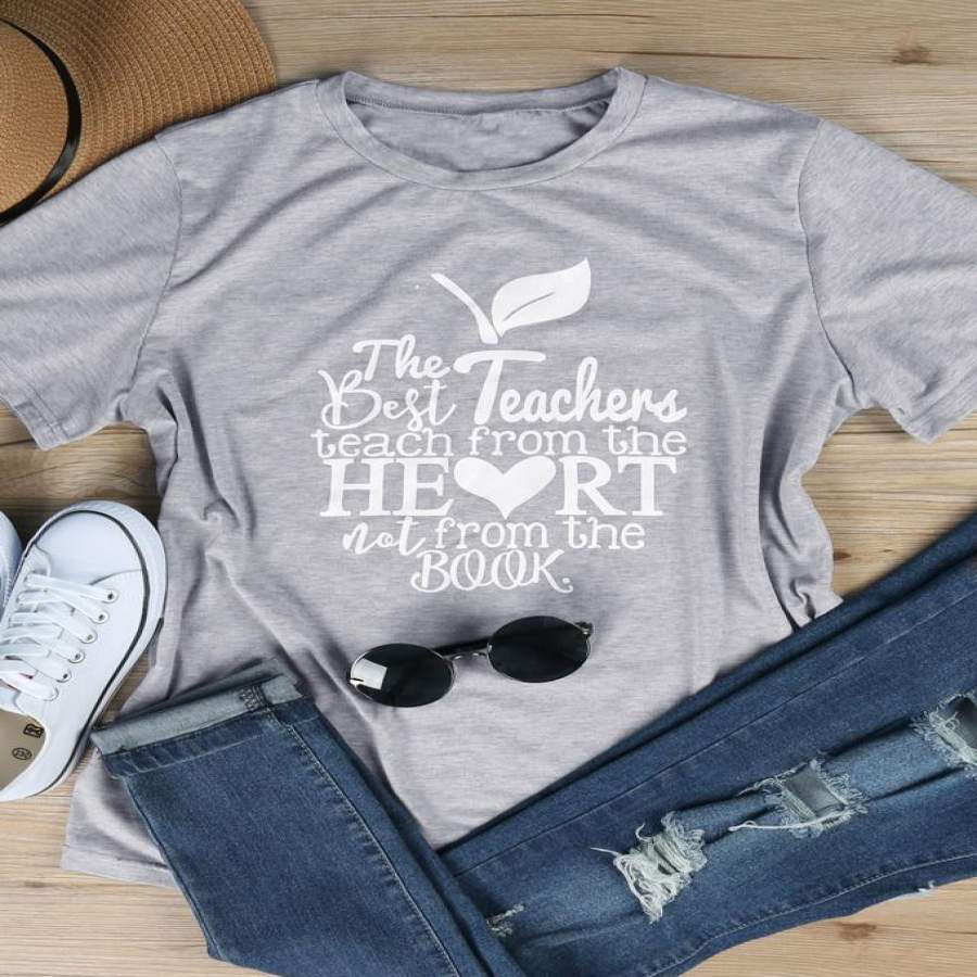 The Best Teachers Short Sleeve T-Shirt harajuku babygirl kawaii slogan shirt graphic tees grunge aesthetic vintage tops t shirt