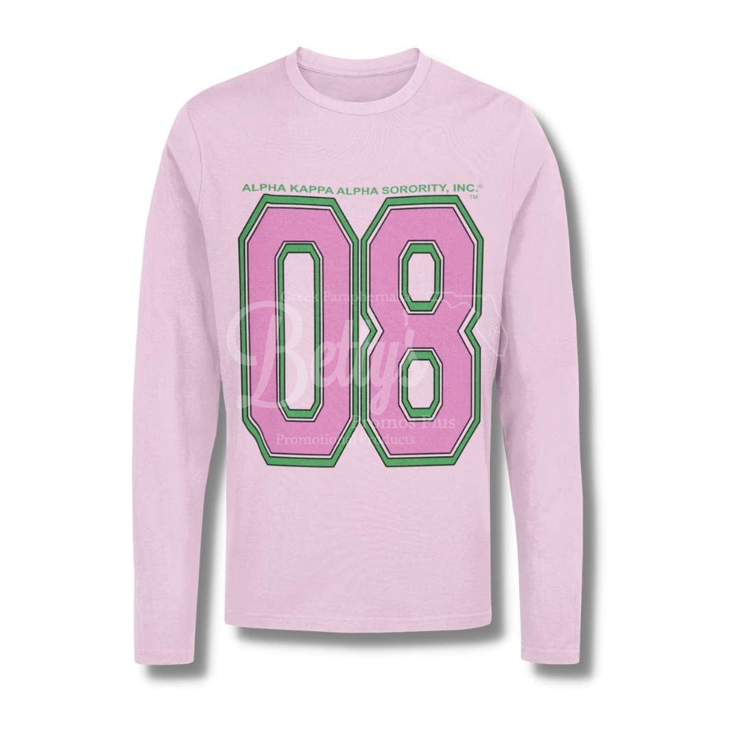 Alpha Kappa Alpha Aka Long Sleeve 08 Screen Printed T-Shirt