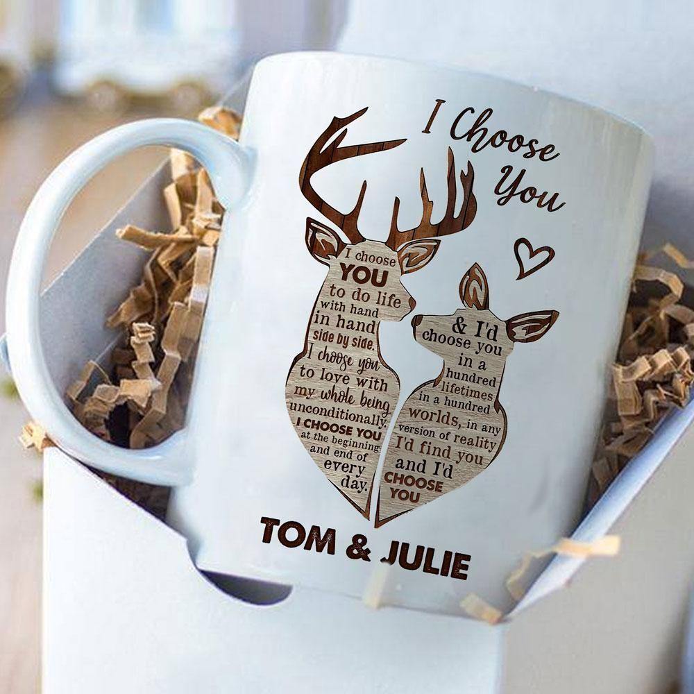 [Personalized Name] Deer I Choose You Mug