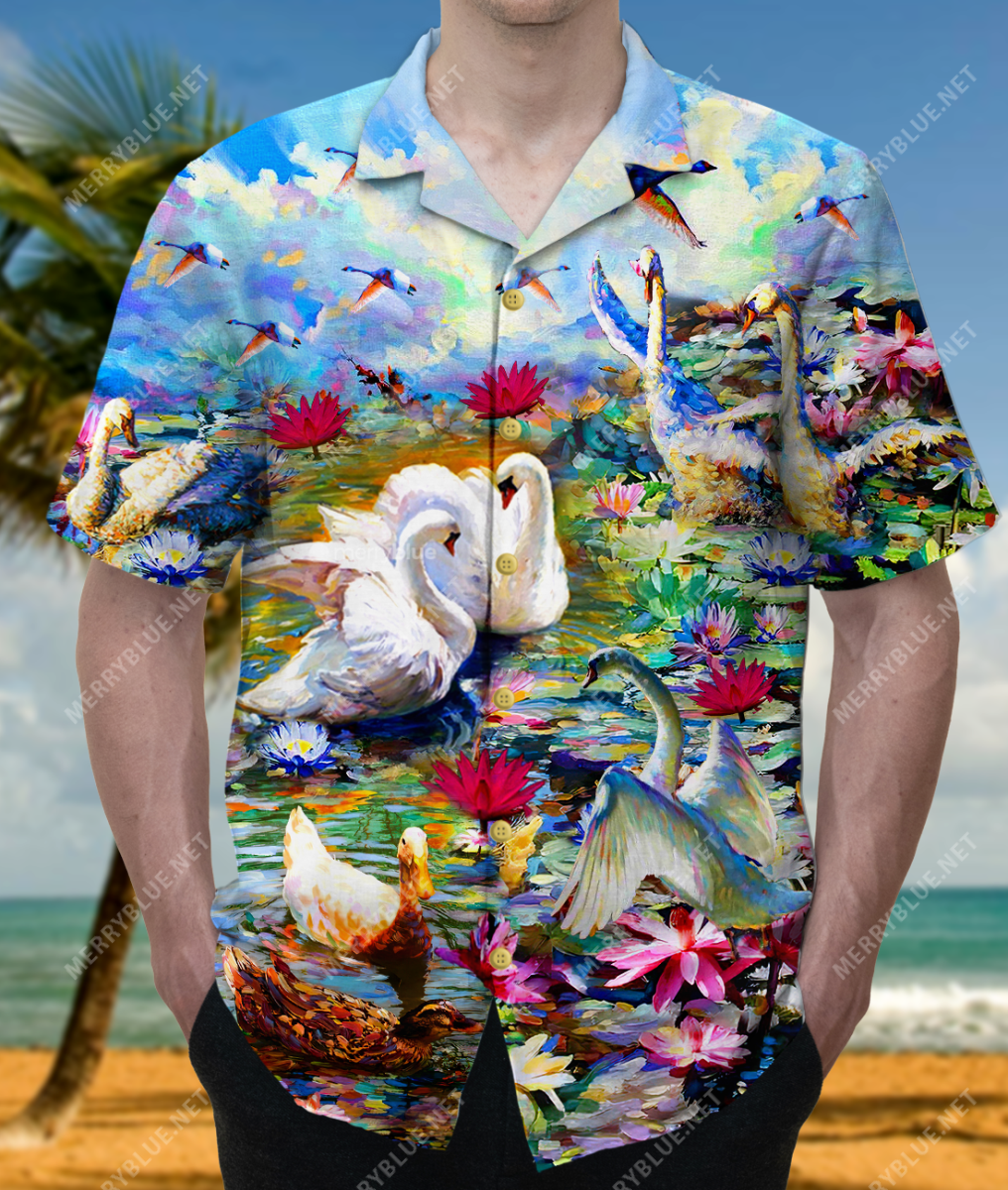 Swan Lake The Beauty You See In Me Is A Reflection Of Unisex Hawaii Shirt Ha27441