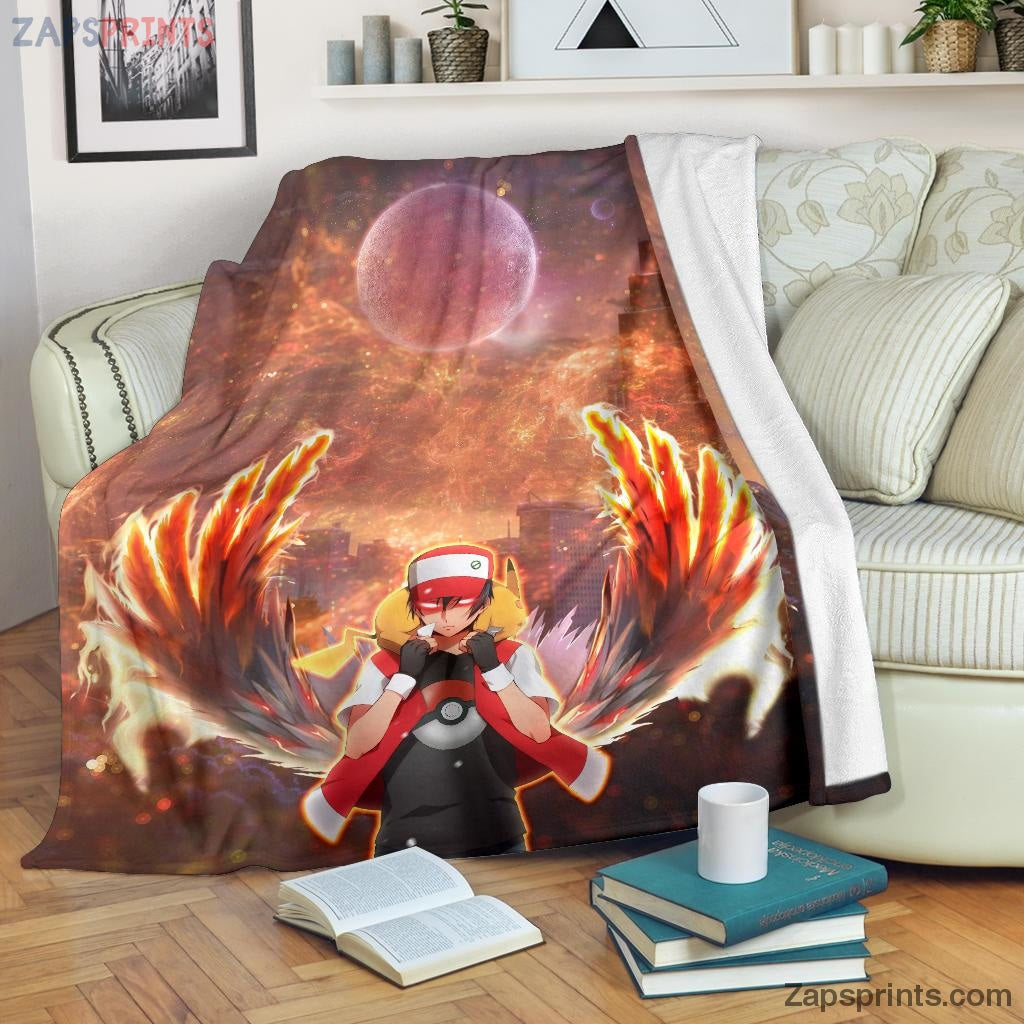 Lucifer Ash Pokemon Blanket