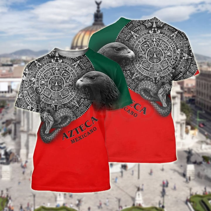 3D All Over Print Mexico Azteca Mexicano Shirts For Him