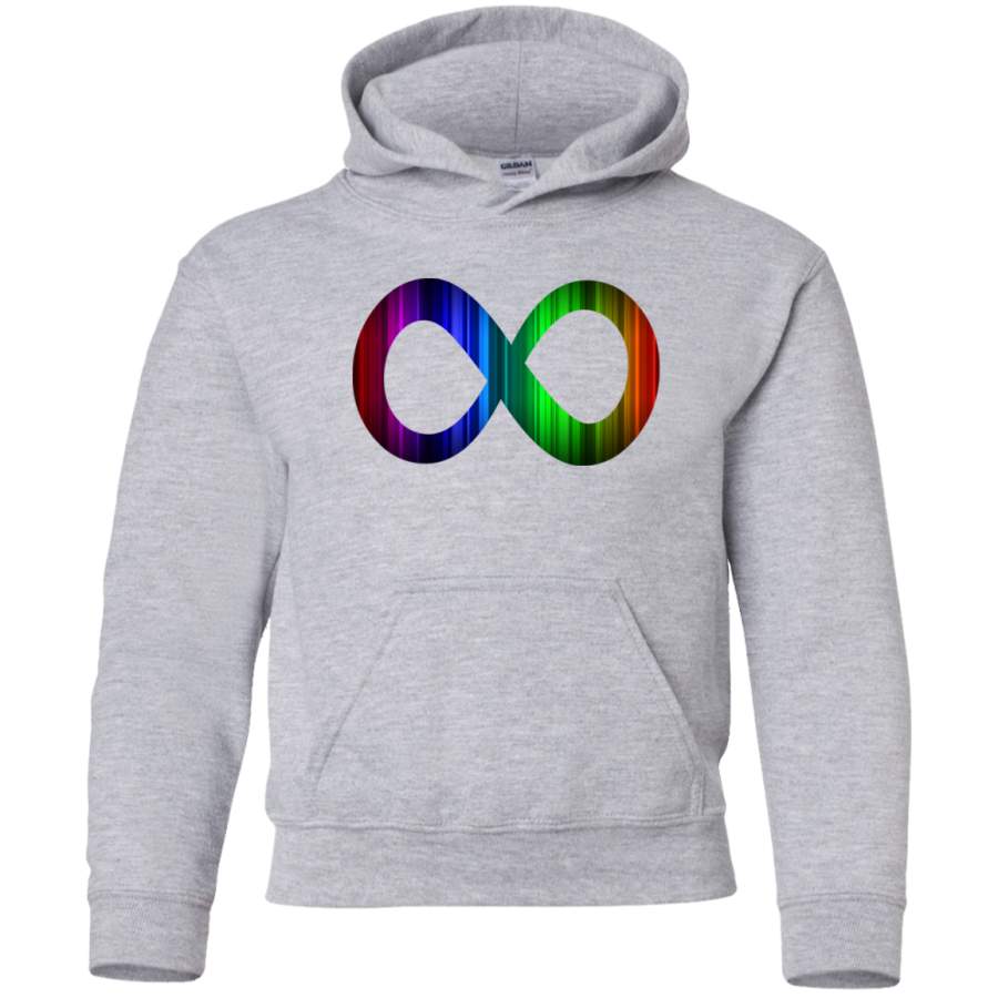 AGR infinity logo rainbow Youth Pullover Hoodie