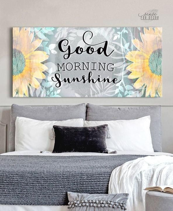 Sunflower Good Morning Sunshine Poster Canvas