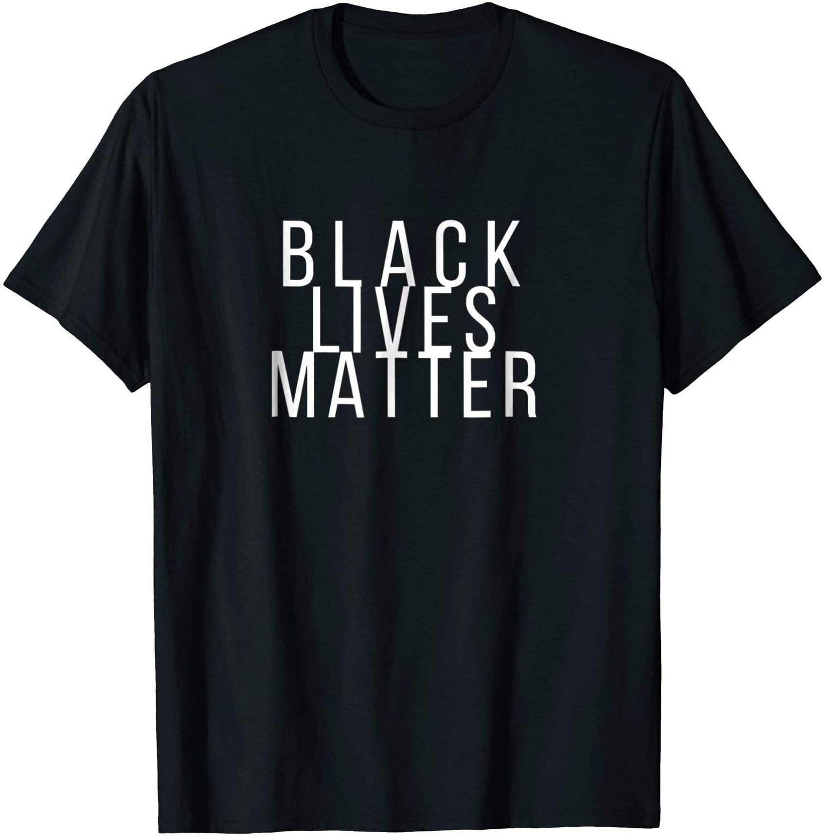 Simple Black Lives Matter Shirt In White Letters New