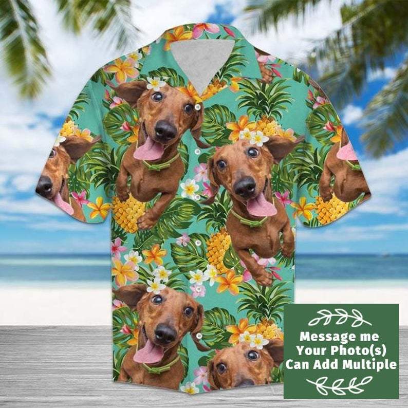 Tropical Pineapple Dachshund Hawaii Shirt Ha82347