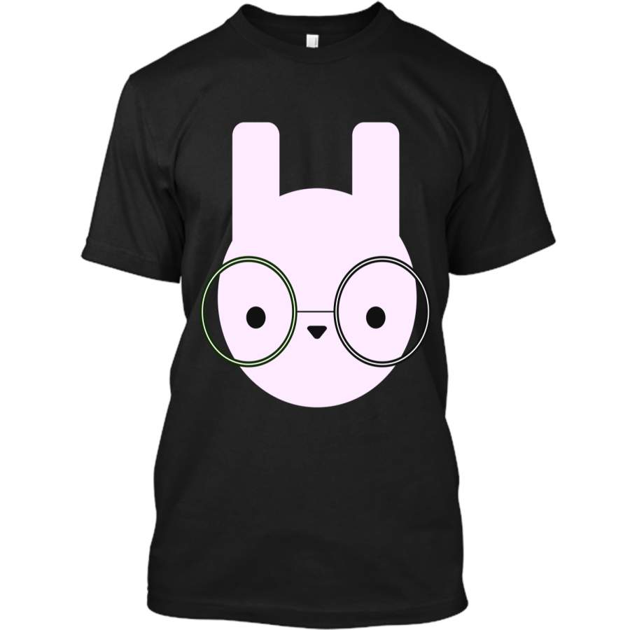 Cute Bunny Pastel Easter Rabbit Nerd Shirt Custom Ultra Cotton