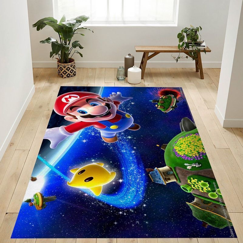 Super Mario 13 Area Rug Living Room And Bed Room Rug Gift Us Decor