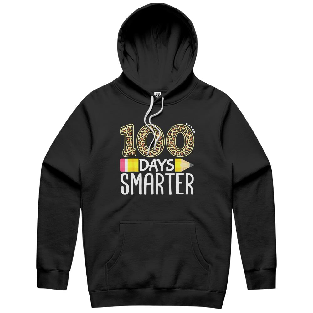 100 Days Smarter Teacher Or Student 100Th Day Of School Hoodie