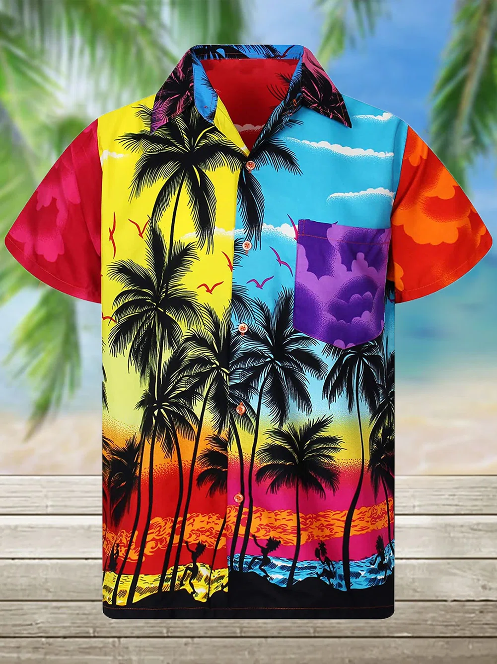 Colorful Beach Hawaiian Shirt | Unisex | Adult | Hw6240 – Fashion Store
