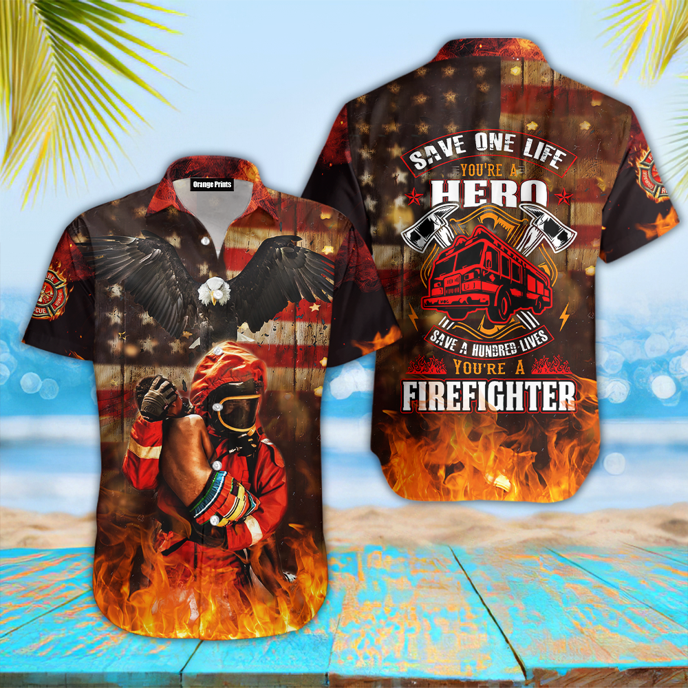 You Are Hero Firefighter Hawaii Shirt For Men Women Ha86247