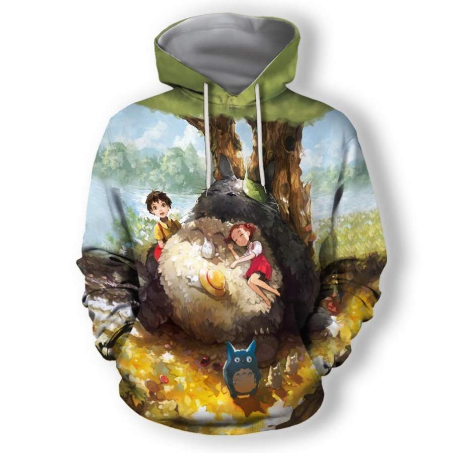 3D All Over Print My Neighbor Totoro Hoodie