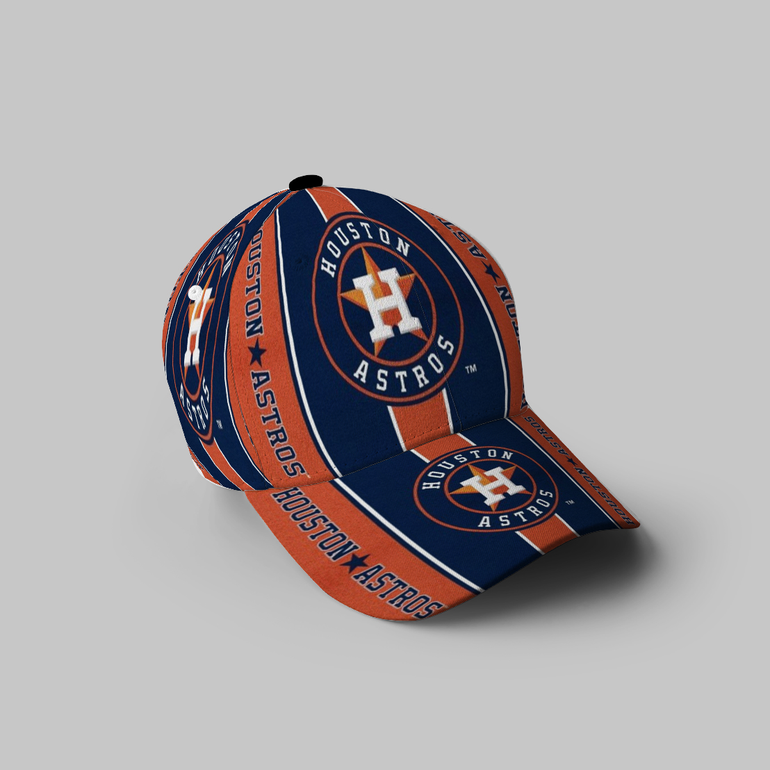 Houston Astros Emblem V6 3D Printing Baseball Cap Classic Hat