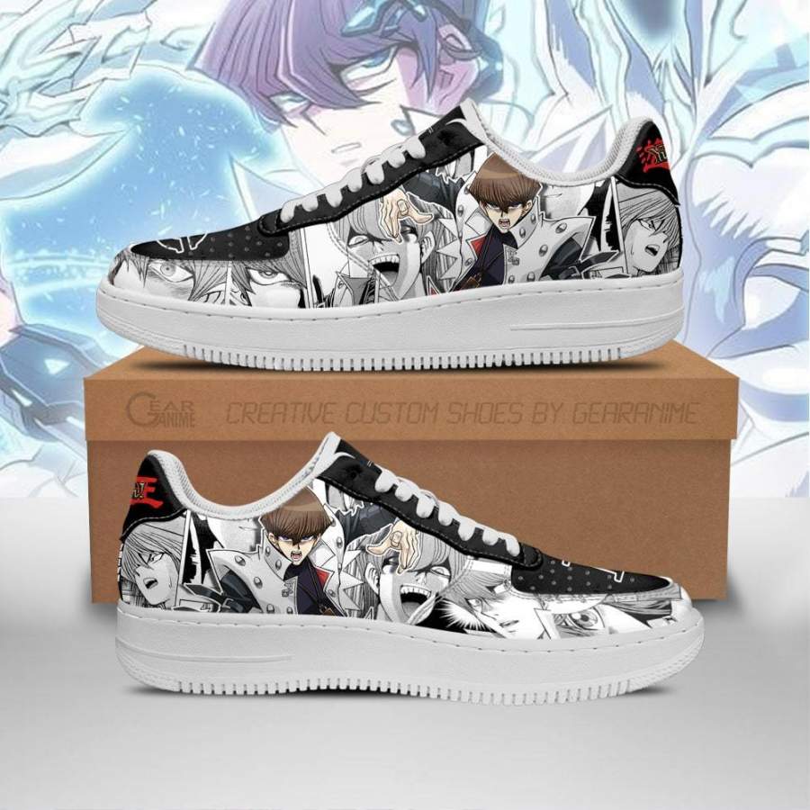 Yugioh Shoes Seto Kaiba Air Sneakers Yu Gi Oh Anime Shoes