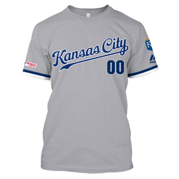 Kansas City Royals Personalized Unisex Tshirt All Over Printed Unisex Tshirt Us Size