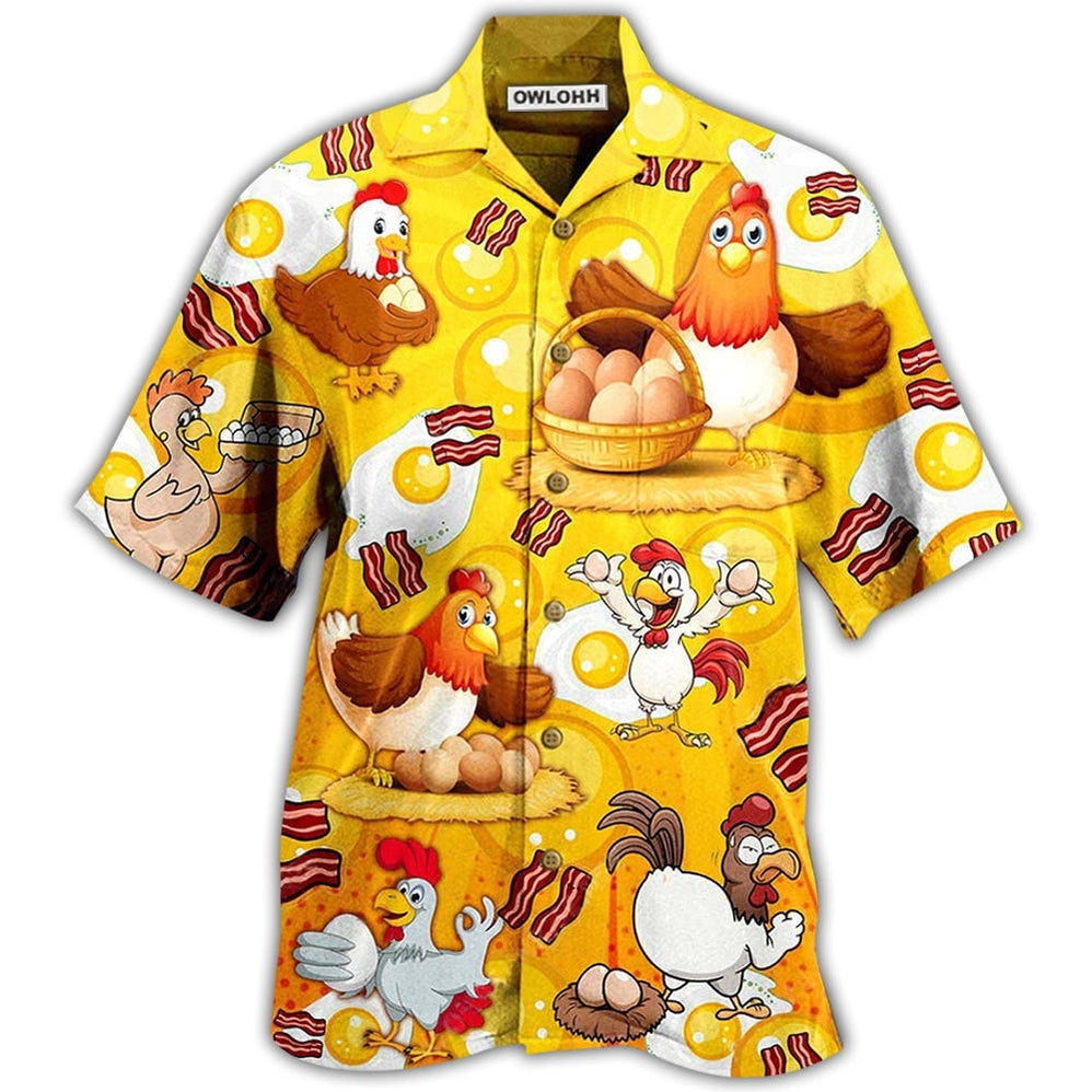 Chicken The Pet That Poops Breakfast Hawaii Shirt Ha102734