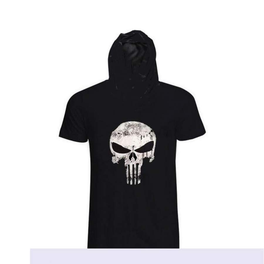 SNew Men GYMS Hoodie Cotton short Sleeve fitness Clothing Bodybuilding Slim Fit Sport wear Hoodie T shirt