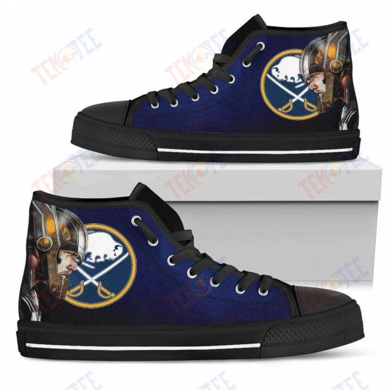 Mens Womens Buffalo Sabres High Top Shoes Thor Head Beside Shoes TMT372