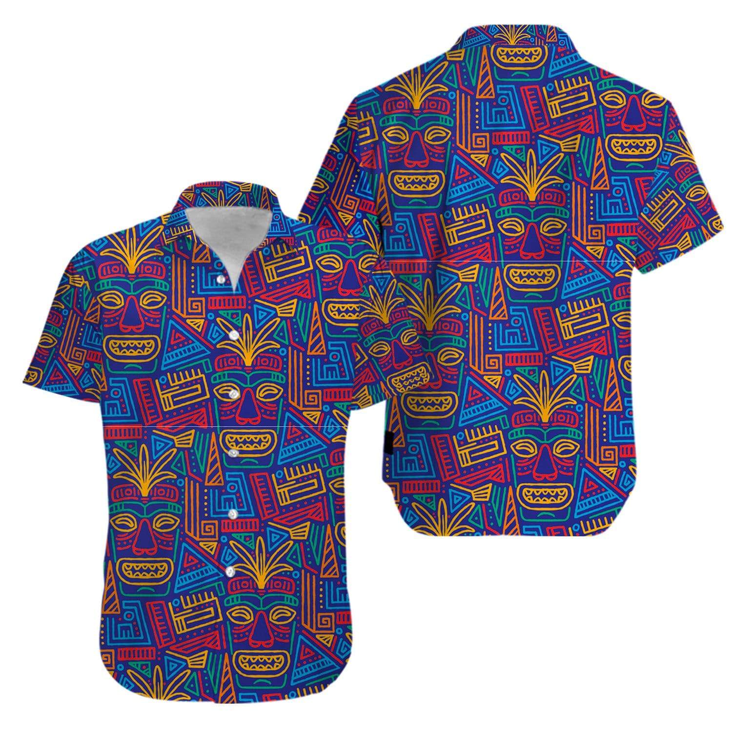 Tiki Pattern Aloha Hawaii Shirt For Men Women Ha82115