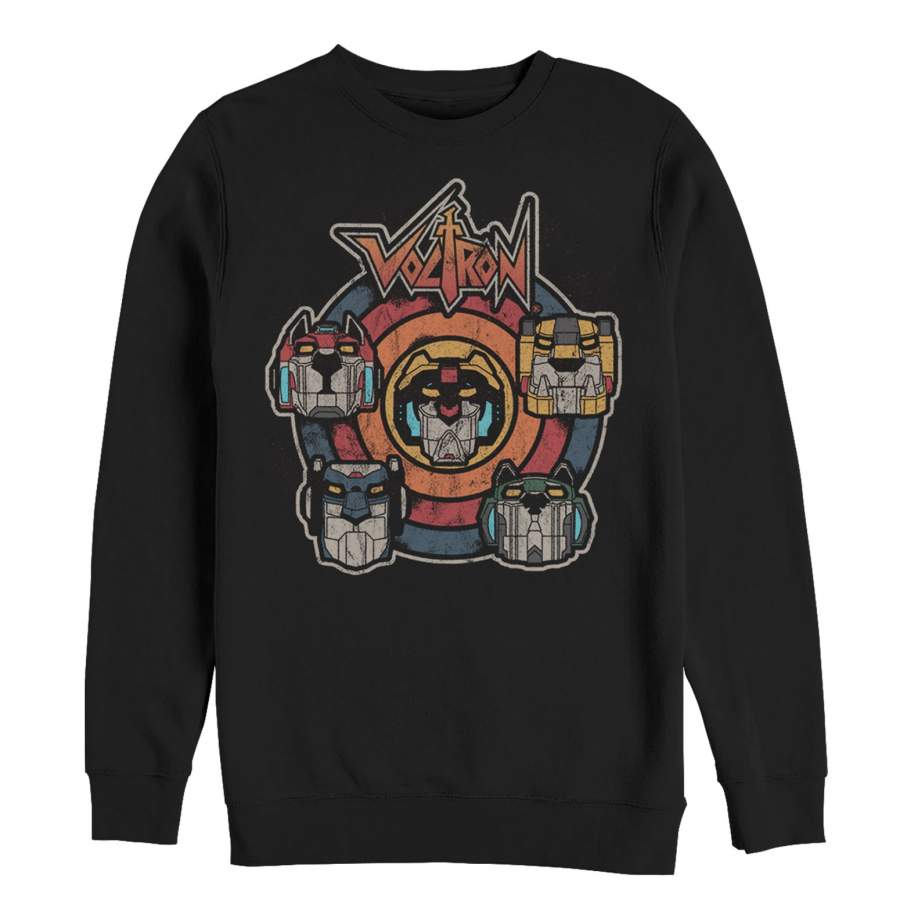 Voltron: Defender of the Universe Men’s Retro Lion Target  Sweatshirt