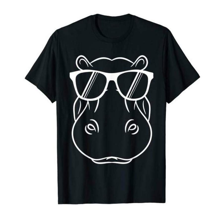 Hippopotamus T Shirt – Cool and Cute Hippo Sunglass