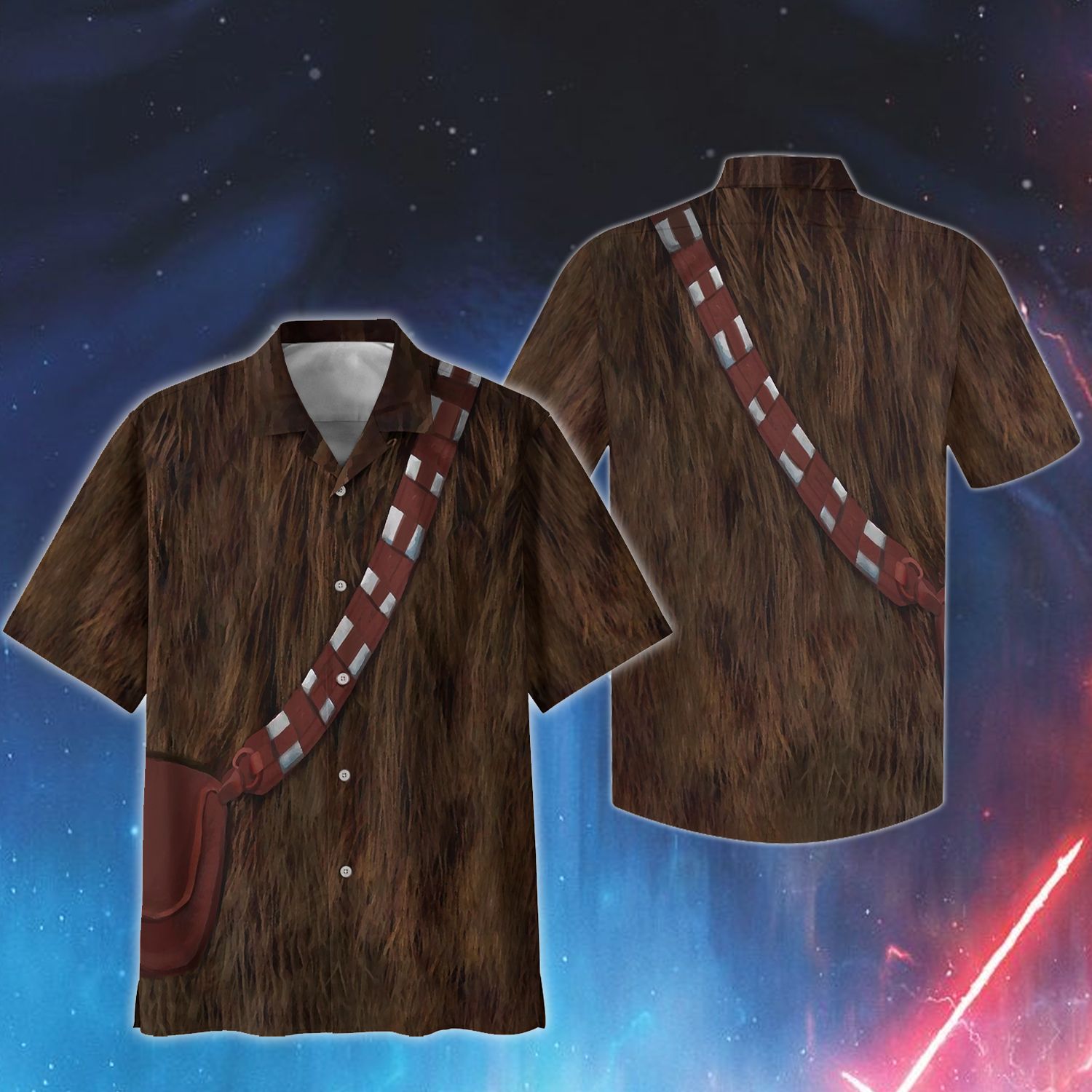 Hawaii Shirt Cosplay Star Wars Chewbacca Ha3678