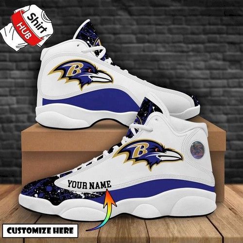 Baltimore Ravens Football Air Jordan 13 Personalized For Fan Shoes Sport Sneakers