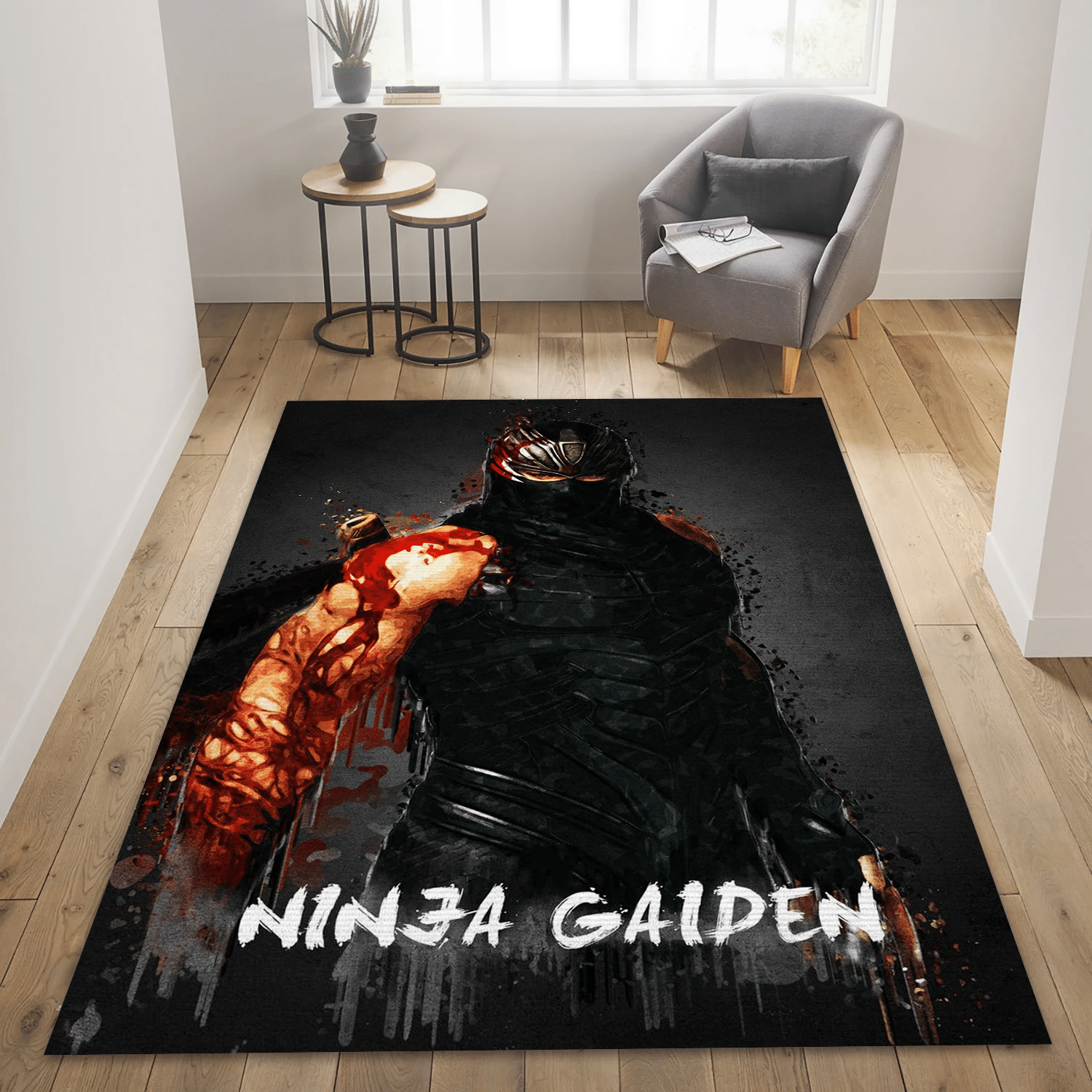 Ninja Gaiden Area Rug Carpet, Living Room Rug – Christmas Gift Us Decor