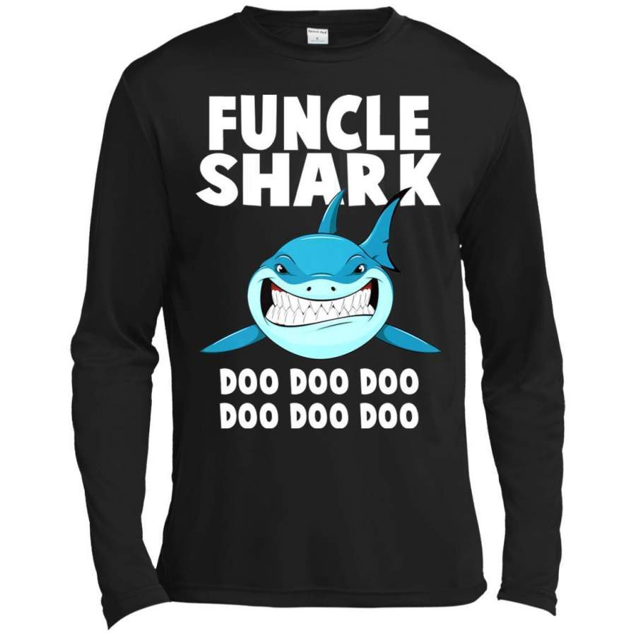 AGR Funcle Shark Doo Doo Doo Premium Long Sleeve T-shirt