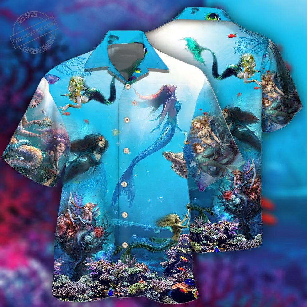 Mermaid Ocean Life Hawaii Shirt Ha67202